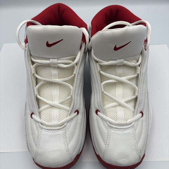 Vintage Nike Sneakers Mens 11 White Red Scorch Basketball Shoes Y2K 930137-162 main image 9